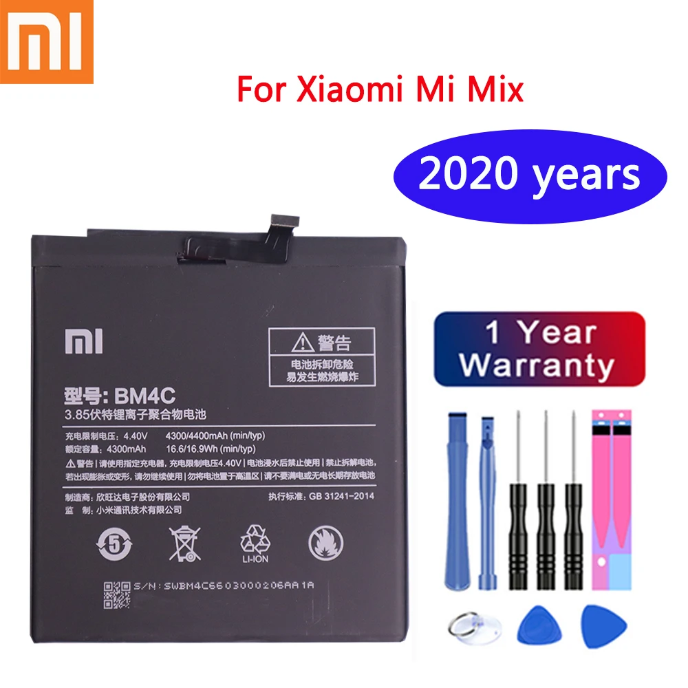 

2020 years 100% Original Battery BM4C Battery bm4c for Xiaomi Mi Mix Batteries BM 4C Battery For Xiaomi Mi Mix High Quality