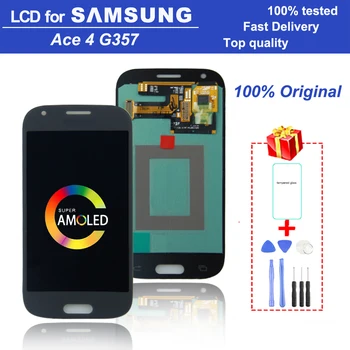 

Original Super AMOLED 4.3" Ace 4 LCD monitor for Samsung Galaxy Ace4 Ace 4 SM-G357 G357FZ LCD digital touch screen LCD assembly