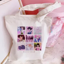 Японский Сейлор Мун большой Ёмкость Harajuku Повседневное кепки, кепки в стиле Для женщин холст летние шикарные Мультфильм Monster High School сумки на плечо