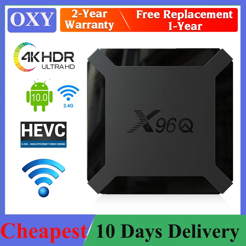 Лучшая ТВ-приставка 4K X96 на ОС Android 10 0 1 ГБ/8 ГБ 2 ГБ/16 Гб Allwinner H313 четырехъядерный