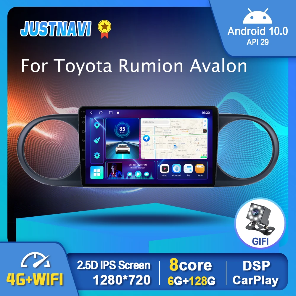 Автомагнитола Android 10 0 мультимедийный видеоплеер для Toyota Rumion Avalon 2007-2019 GPS Serero Carplay 6