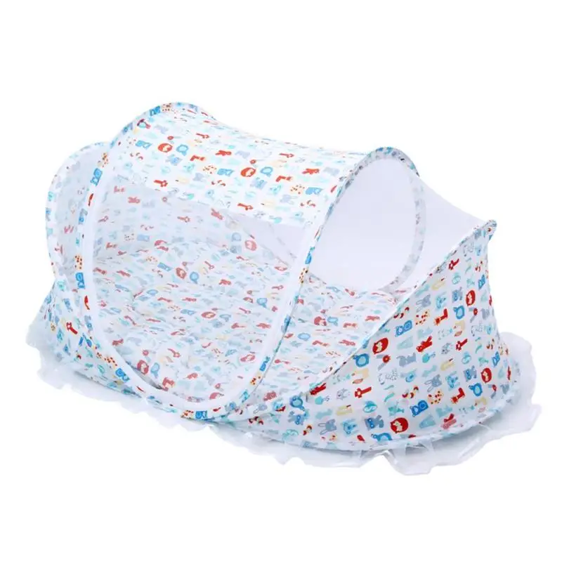 

Baby Mosquito Net Cradle Bed Foldable Portable Breathable and Bottomless Cover Beach Play Tent with Sun Shade Cloth for Outdoors