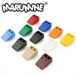 Marumine 2x3 Наклонный кирпич блок 100 шт./лот перевернутый классический создатель строительные блоки MOC совместимые образовательные игрушки