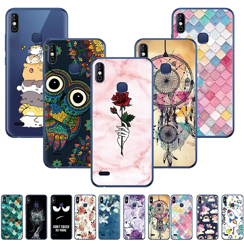 Anti-knock Back Phone Cover For Infinix Smart3/X5516 Colorful Painted TPU Design back Fashionable |