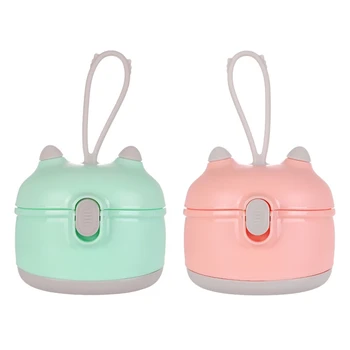 

2Colors Single Layers Container Baby Storage Box with Lid Milk Powder Box Dispenser Storage Formula Feeding Bottle Safe Reliable