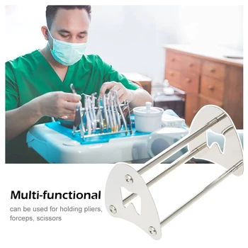 

Stainless Steel Stand Holder Rack for Orthodontic Cut Off Pliers Forceps Scissors Detist Lab Tool Dental Tool 18.8x10.4*10.2cm
