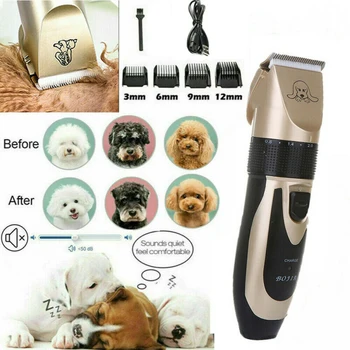 

Rechargeable Pet Dog Hair Trimmer Animal Grooming Clippers Cat Cutter Machine Shaver Electric Scissor Remover Haircut Machine
