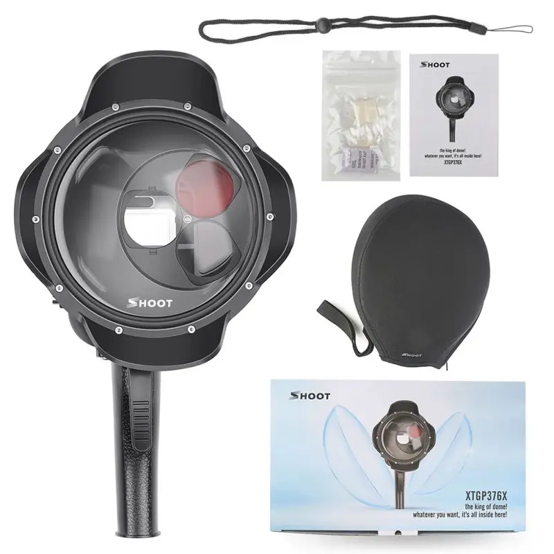 

Underwater Diving Dome Port Waterproof Case Filter Switchable Dome for GoPro Hero 7 6 5 Black Trigger Housing