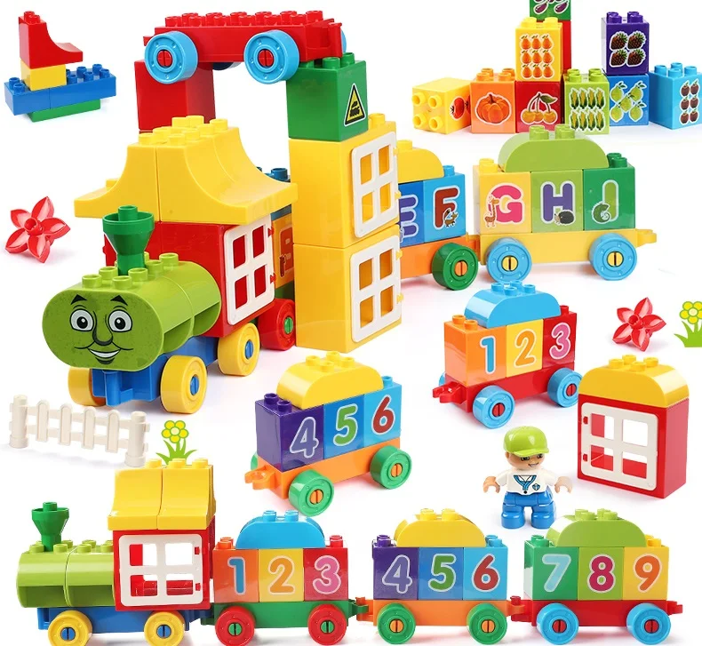 

Big Size Building Blocks Set DIY Constructor Enlighten Blocks Toys Constructor Building Bricks Toy For Children Kids Gift