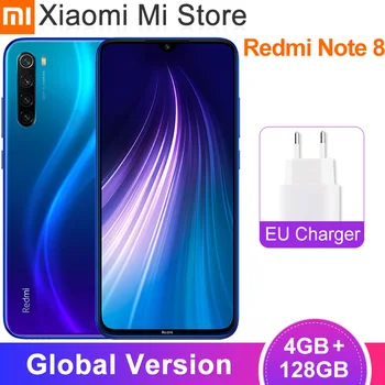 

Global Version Xiaomi Redmi Note 8 4GB 128GB Smartphone 48MP Rear Quad Camera Snapdragon 665 Octa Core 6.3" 4000mAh Battery