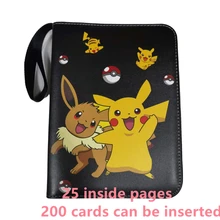Colección de Pokemon para niños, paquete de tarjetas 200, libro de almacenamiento impermeable, juguetes para niños, personajes de Anime, coleccionista de regalo de Navidad