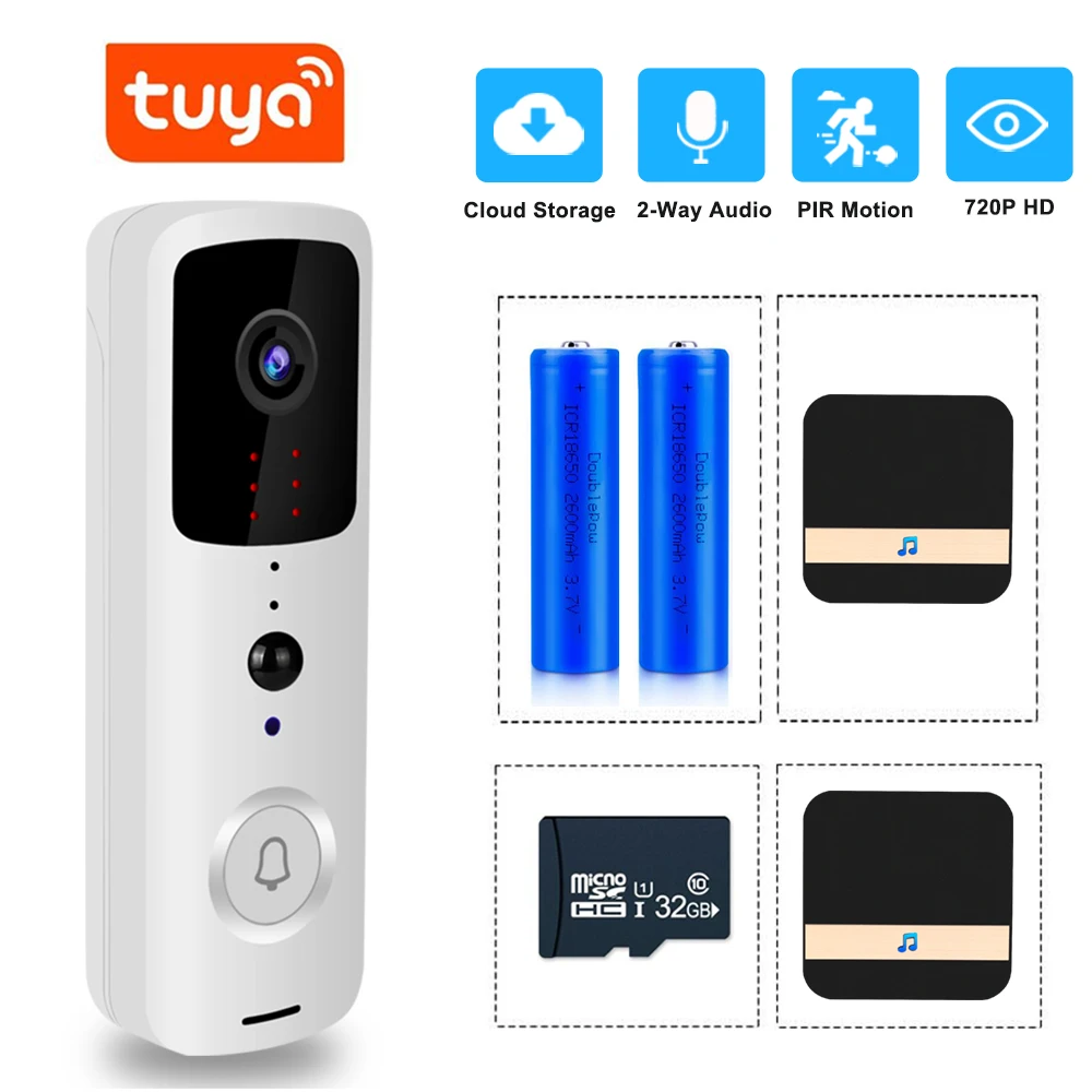 Умный видеодомофон ZILNK Tuya с Wi Fi и камерой ночного видения 720P|Дверной звонок| |