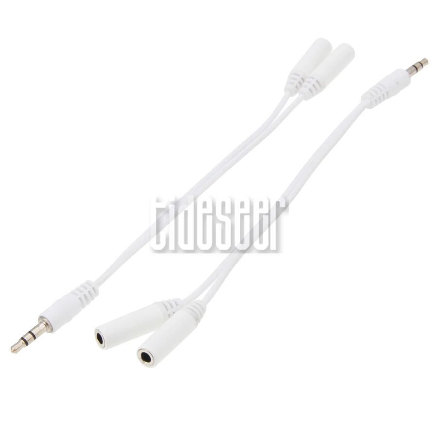 3 5mm Jack Stereo Audio Cable Female To 2 RCA Male Socket to Headphone 3 5 AUX Y Splitter Adapter for DVD TV Amplifiers 2000pcs