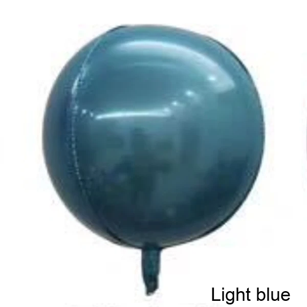 Light blue Гелиевые воздушные шары 22 дюйма/32 дюйма 4D круглые воздушные шары из фольги diy фото печать Свадьба/День Рождения вечерние 2 шт - Цвет: Light blue