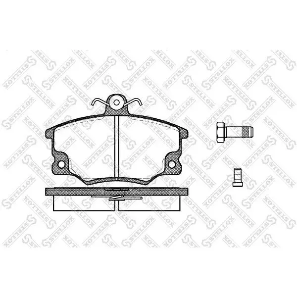 Колодки дисковые п.\ Fiat Tempra 1.4i-1.9D/TD 89-96 STELLOX 157