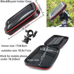 Waterproof Touch Screen Bike Phone Holder & Storage Bag (Bicycle 18.5x11cm)