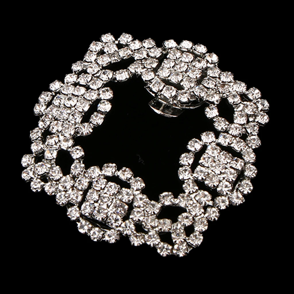 Shiny Rhinestone Crystal Wedding Bridal Diamante Crystal Shoe Clips  Alloy Anklets