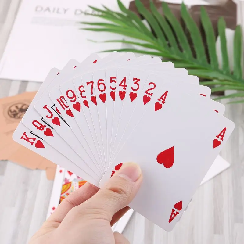 Ультратонкие пластиковые игральные карты набор тренд 54 шт. колода покер классические магические трюки инструмент магический покер карты Маг реквизит бар Вечерние