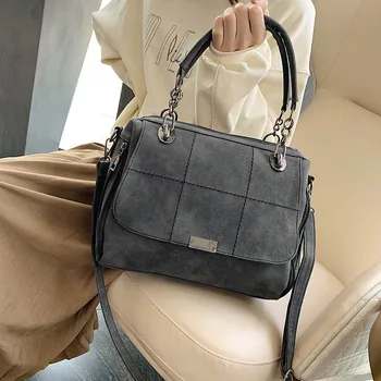 

Winter Style Matte Women Handbag Scrub Female Shoulder Bags Large Capacity PU Leather Lady Totes Boston Bag for Travel Hand Bags