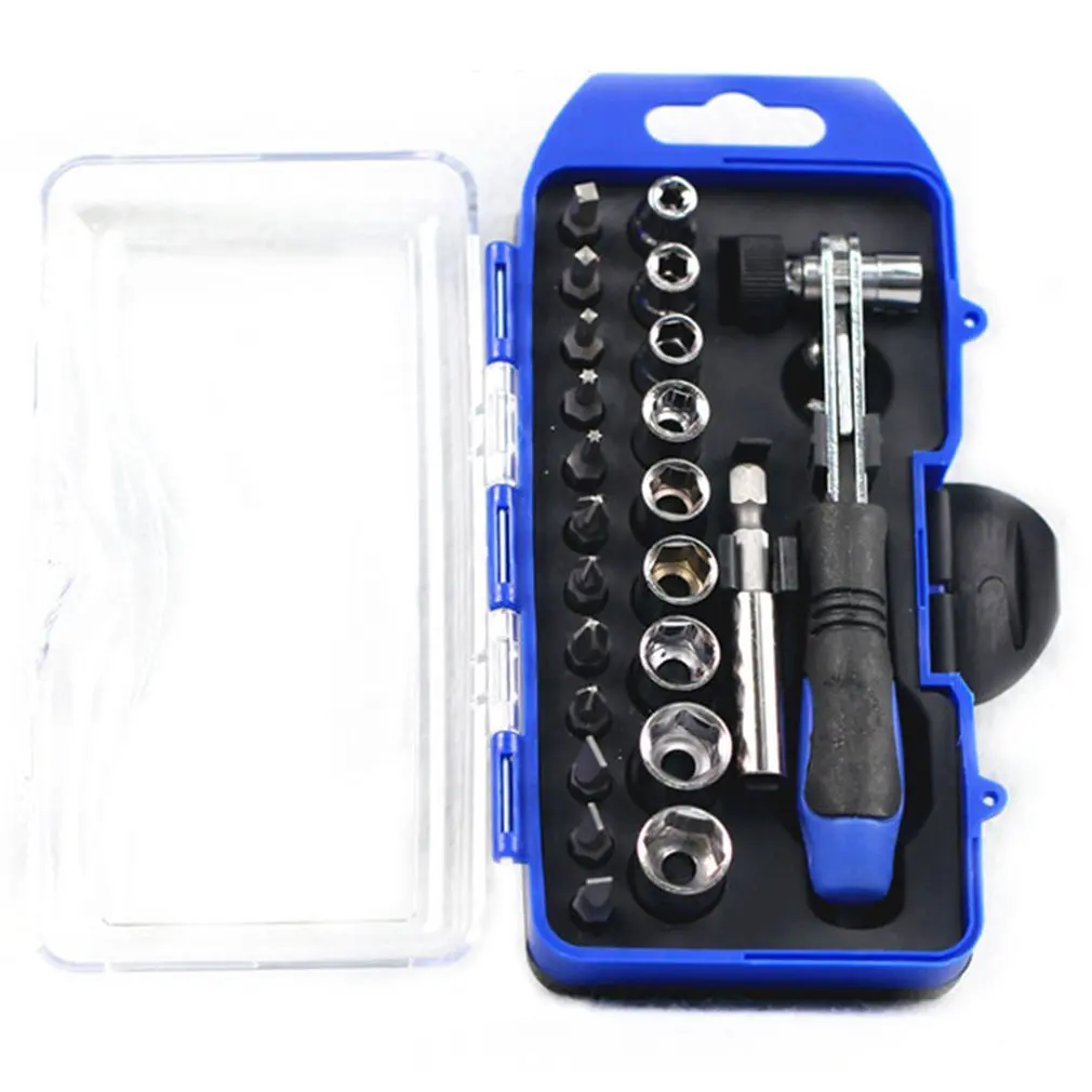 

23 In 1 Screwdriver Set Crv Material With Magnetic Bit Head Ratchet Screwdriver Combination Auto Repair Tool