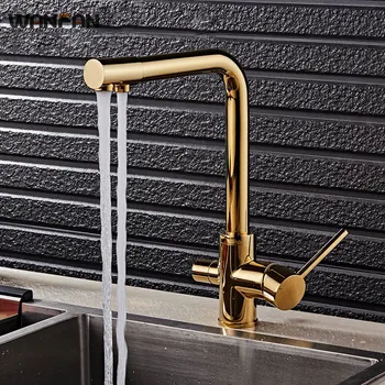 

Filter Kitchen Faucets Deck Mounted Mixer Tap 360 Rotation with Water Purification Features Mixer Tap Crane For Kitchen N22-072