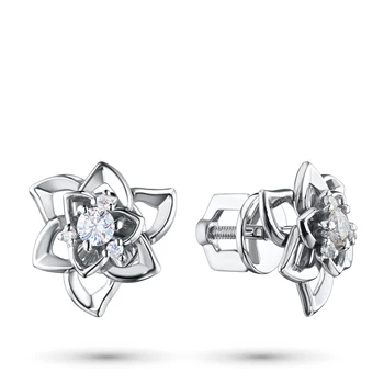 

Pusety of white gold with diamonds e0901ps04153900