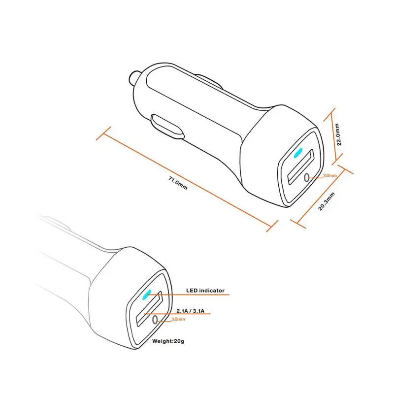 2.1A автомобильное зарядное устройство для телефона Быстрая зарядка 8Pin для iPhone X 6 7 8 XS Max type C Micro USB зарядное устройство для samsung S10 S9 huawei P30