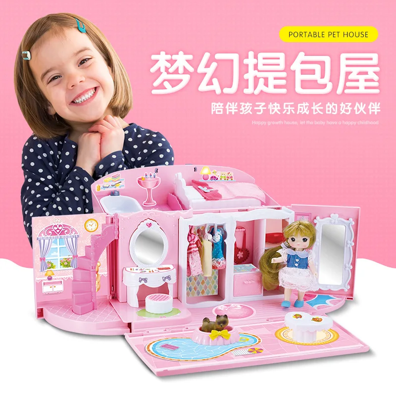 

Small Scholars S-502c Pink Little Princess Fantasy Dreamy Handbag House Children Creative GIRL'S Toy Play House