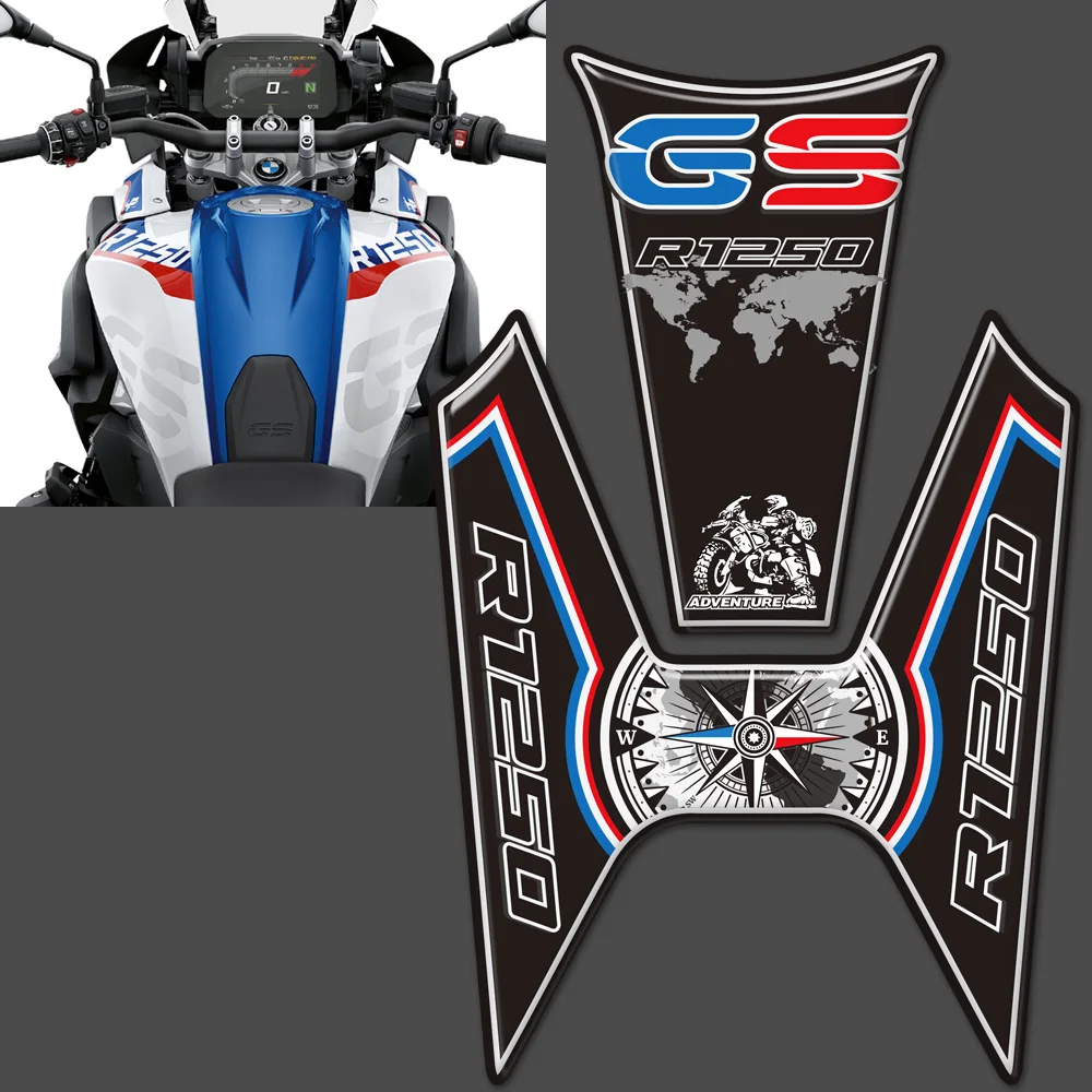 

Windshield R1250GS R 1250 GSA Stickers For BMW R1250 GS Tank Pad Fender Fairing Beak Luggage Aluminum Case Adventure 2019 2020