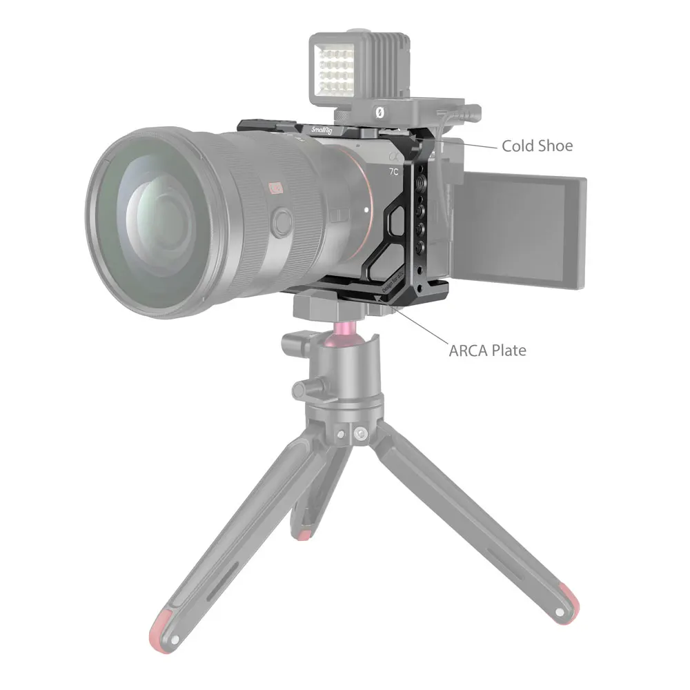 SmallRig опалубка полная Dslr камера клетка для Sony A7C с 1/4 &quot 20 и 3/8&quot 16 нитей ARRI стиль