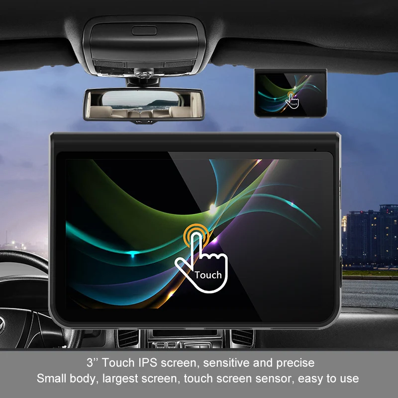 QPLOVE, новинка, 3,0 дюймов, ips экран, Dashcam HD 1080 P, Автомобильный видеорегистратор, 170 градусов, встроенный датчик гравитации, поддерживает контроль движения, циклическая запись