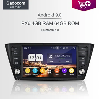 

720P PX6 8" DSP Android 9.0 4GB+64GB 8 Core Car DVD Player GPS RDS autoradio car radio for VW Skoda Fabia 2015 2016 2017