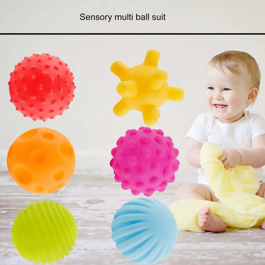 Детская игрушка ручной мяч, детская головоломка, раннее образование, тактильное восприятие, может кусать мягкий резиновый Массажный мяч