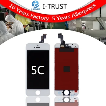 

Grade A+++quality Glass Touch Screen Digitizer & LCD Assembly Replacement For iPhone 5c White & Free DHL 20 pcs lot