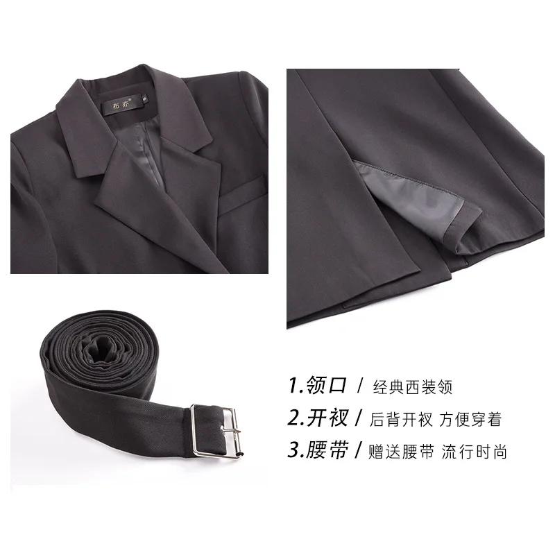 

Belt Online Celebrity Small Suit Coat Women's Korean-style Sense of Design Non-mainstream British Style Spring And Autumn New St