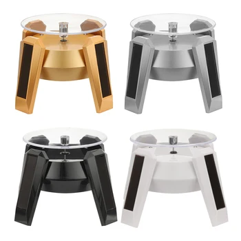 

Solar Rotating Turntable 360 Showcase Jewelry Watch Ring Phone Stand Display Jewelry Organizer Hard Display Stand 4 Colors