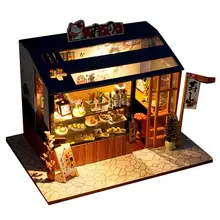 

1 Set Miniature House DIY Cute Mini Dollhouse Furniture for Children Dollhouse Miniature DIY Shop With Wooden House Furniture To