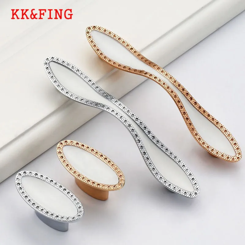 KK & FING белые кухонные шкафы ручки для шкафа ящика ручка мебели дверная ящик