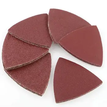 

60PCS Oscillating Saw Sand Paper Oscillating Multi-tool Hook and Loop Triangle Sandpaper Fit for 3-1/8 Inch Oscillating Multitoo
