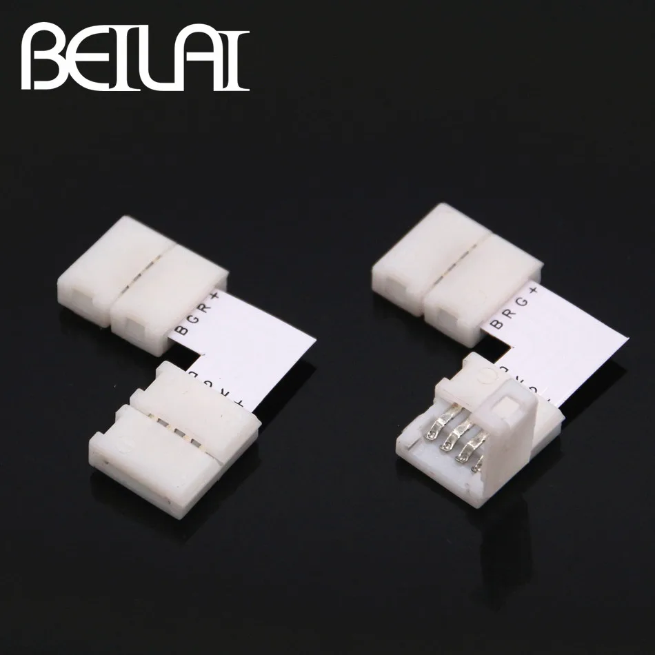 10 шт. разъем для светодиодной ленты 4 штырька мм|rgb led strip connector|led connectorstrip connector |
