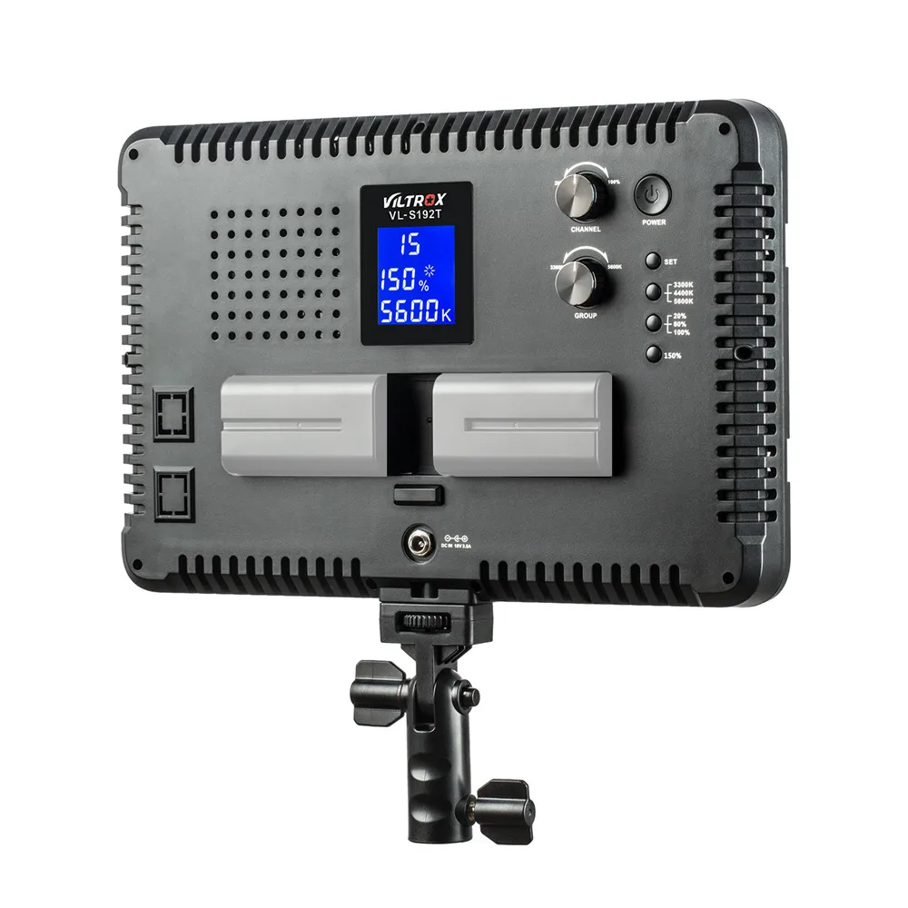 US $348.33 VILROX 23PCS VLS192T LED Video Light BiColor Dimmable Wireless Remote Panel Lighting Kit75Light Stand For Studio Shooting
