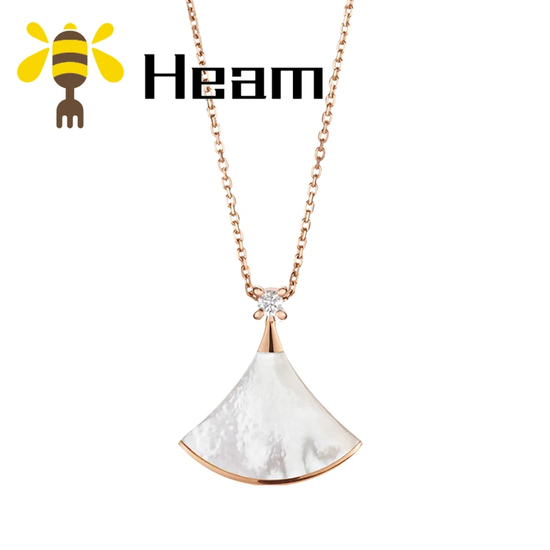 Heam,, высокое качество, Стерлинговое Серебро 925 пробы, болгарийское ожерелье для женщин, фирменный дизайн, розовое золото, модное ювелирное изделие, подарок для пары - Окраска металла: style 3