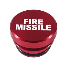Bouton universel de Missile de feu d'éjection de 12V, allume cigare de voiture, accessoires de couverture, prise allume cigare de voiture, billette en aluminium CNC