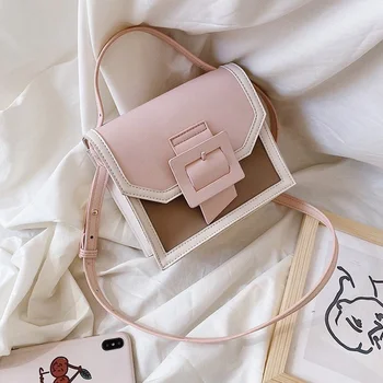 

PU Leather Female Crossbody Bags for Women 2020 Small Totes with Handle Lady Shoulder Messenger Bag Handbags