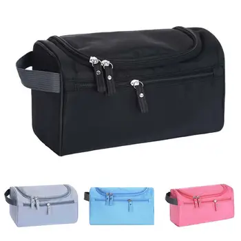 

Outdoor Unisex Makeup Organizer Solid Color Large Capacity Waterproof Hanging Tote Wash Toiletry Cosmetic Multi Pocket Bag