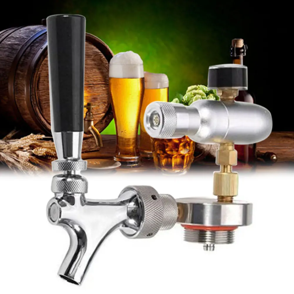 

Beer Dispenser Home Growler Mini Keg Soft Drink Faucet Party Brewing Craft Kitchen Tool Bar Accessories Stainless Steel Manual