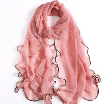 

Scarf women Spring Summer soft scarves Thin Oblong Scarf Shawl female Thin Sun protection