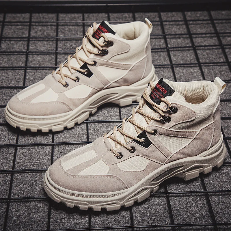 

2019 Autumn New Style Hight-top Men's Boot Classic Thick Bottomed Martin Boots Fashion & Sports Casual MEN'S Shoes Trend Boots