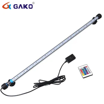 

Gako 28CM Aquarium LED Bar Light with RGB Remote Control Aquarium for Fish Tank Amphibious Submersible LED Lamp Arowana Light