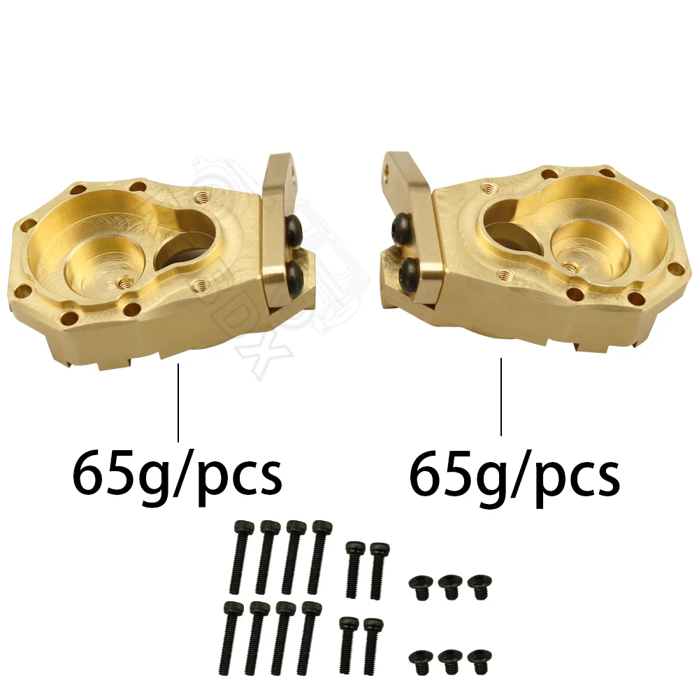 Hochleistungs-Gegengewichtssatz aus Messing, Portal-Antriebsachsgehäuse, Stoßstangenhalterung für 1/10 RC Cwawler TRX4 TRX6 Upgrade-Teil – Detail 5